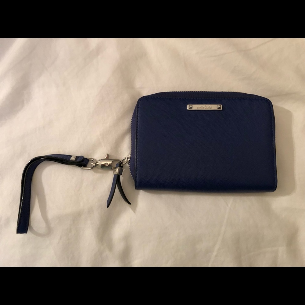 Stella and Dot Blue wristlet